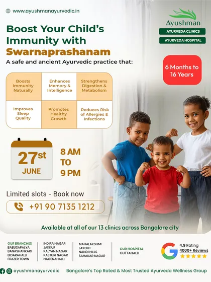 We are dedicated to the health of every child in our community. Our Swarnaprashanam program is available across all 13 of our clinics, making it convenient for families everywhere to access this powerful immunity-boosting service.
