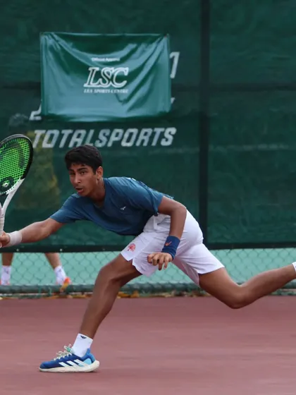 An action shot of Tavish Pahwa during the World U14 Asia Oceania competition. Developing powerful, efficient, and technically sound strokes is at the core of my training philosophy, preparing players for the intensity of high-level matches.