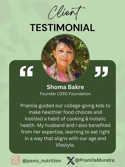 Nothing is more rewarding than seeing clients, especially young adults, embrace healthier habits. This testimonial highlights how my guidance helps families build a foundation of holistic health and cooking skills for life.