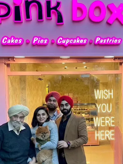 Pink Box is a family led business, and that's something I'm very proud of. We started this to offer something between a simple local bakery and a high end luxury brand, a place with great taste and a lot of heart.