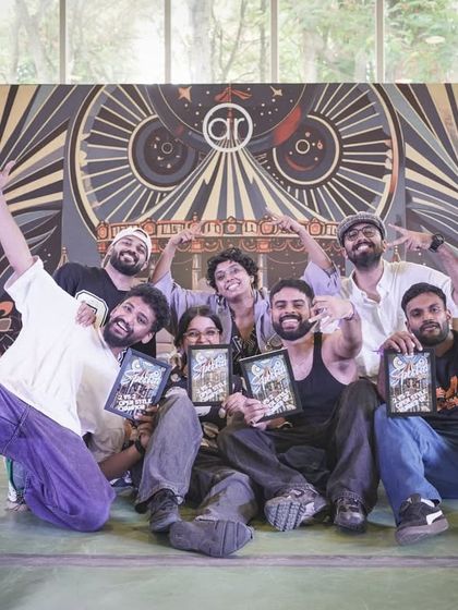 The winners and runners-up of the 2v2 Open Style battle at Spectra 2025. The camaraderie and mutual respect among competitors is what makes these events so special.