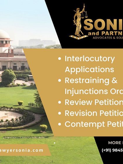 Before the Supreme Court, I manage intricate legal actions such as filing interlocutory applications for urgent relief and seeking restraining or injunction orders. My work also includes drafting and arguing review, revision, and contempt petitions to ensure justice is served.
