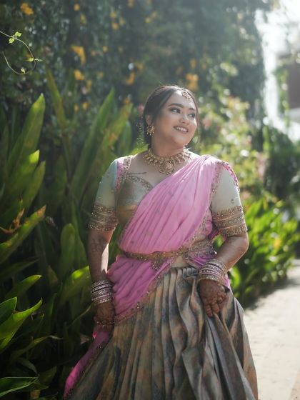 Anthariya by Nidhi Gowda - Custom Bridal & Occasion Wear Upcycled Kanjivaram Lehengas (Langa Voni) photo 51