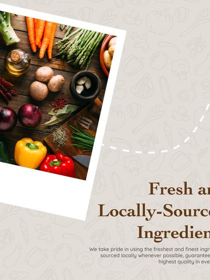 We take pride in using the freshest and finest ingredients, sourced locally whenever possible. This commitment to quality is the secret to our delicious food.