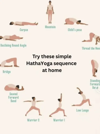 Feeling stressed? This simple Hatha Yoga sequence is designed to calm your nervous system and bring peace to your mind. You can try these gentle poses at home.