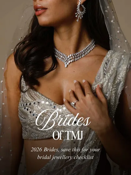 A classic diamond drop necklace is a must have for any bride. This piece is designed to catch the light with every movement, adding a timeless sparkle to your reception or cocktail look.