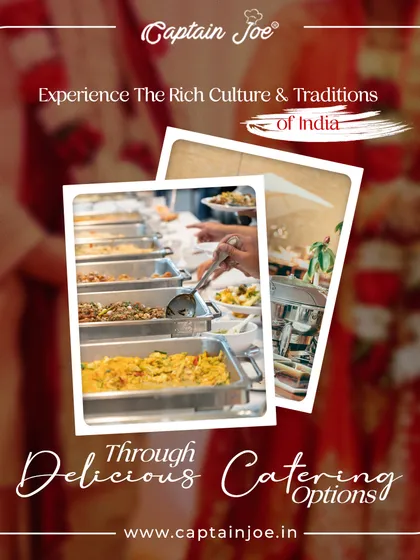 Experience the rich culture and traditions of India through my delicious catering options. This image of a classic Indian buffet line is a testament to the authentic and flavorful journey I provide for your events.