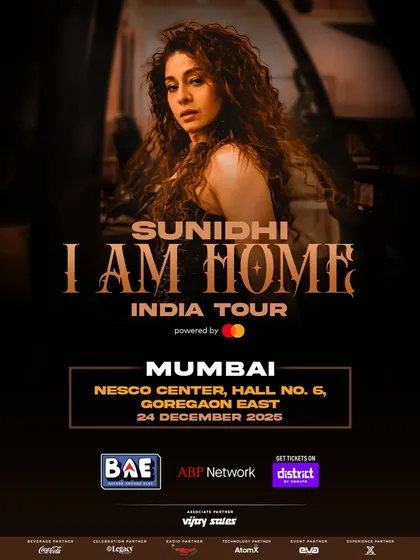 The official poster for the Mumbai show at NESCO Center.