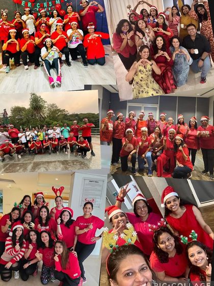 Happy New Year from my entire Zumba family! A collage of our Christmas celebrations across all my batches.