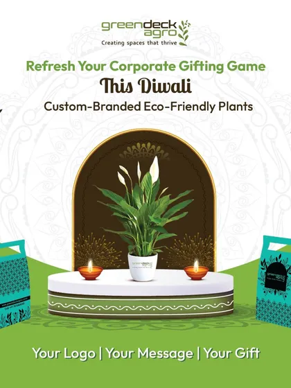 Refresh your corporate gifting game this Diwali with my custom-branded, eco-friendly plants. It's your logo, your message, your unique gift that grows.