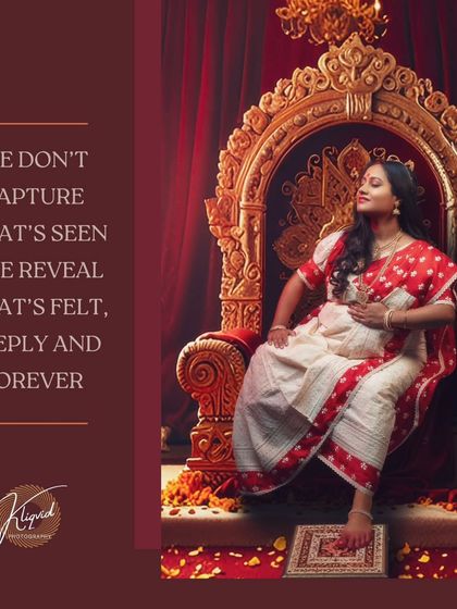 We don’t capture what’s seen, we reveal what’s felt. This royal portrait is a legacy, a chapter that lives forever.