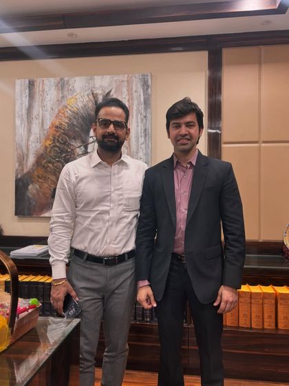 A formal picture with a visiting junior advocate. I believe in treating every member of our fraternity with humility and respect, regardless of their seniority.