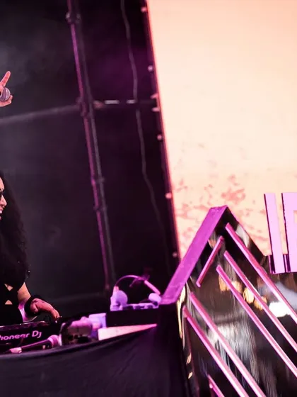 Another shot from my performance at India Bike Week. The scale of the stage and the energy of the bikers make this one of my favorite festivals to play.