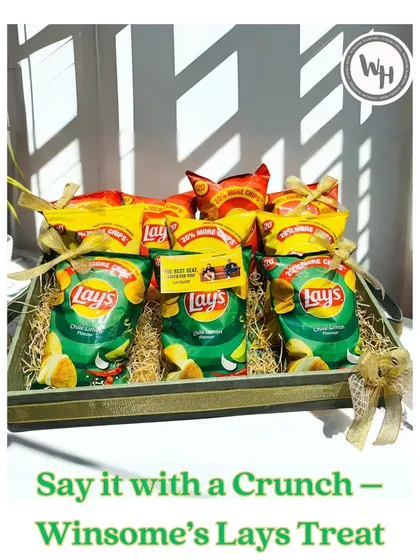 Say it with a crunch! This Lay's treat hamper is a simple yet effective way to engage employees or clients with a brand they already love.