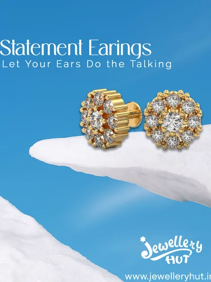 Let your ears do the talking with these statement cluster studs. Bold, brilliant, and unforgettable, they are perfect for everyday glam.