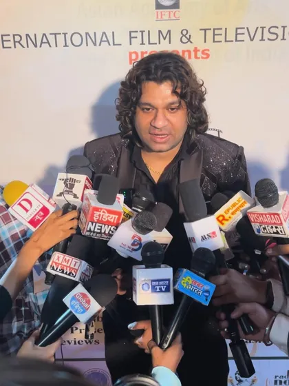 It was a privilege to be surrounded by the media as a Guest of Honor at the 16th Global Film Festival in Noida Film City.