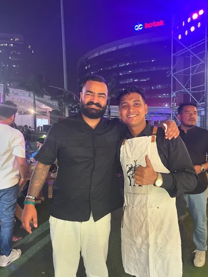 With a happy guest at our India Cocktail Week booth. These large-scale events are a great opportunity to connect with fellow drink enthusiasts.