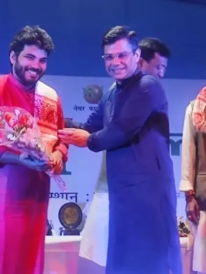 Another photo from the felicitation ceremony in Ranchi. It was an honour to be part of this event.
