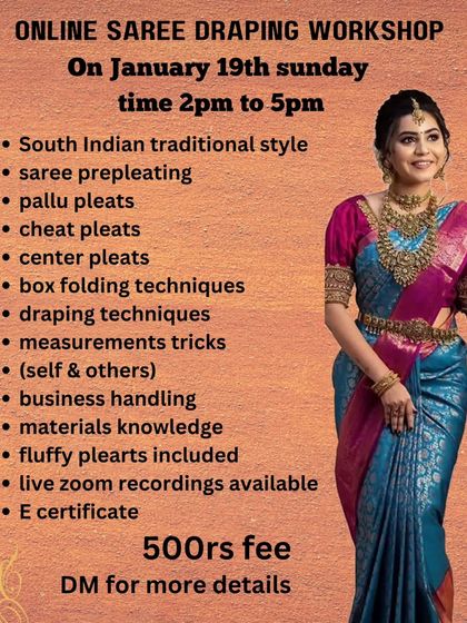 This workshop included cheat pleats, a useful trick for getting a neat look quickly.