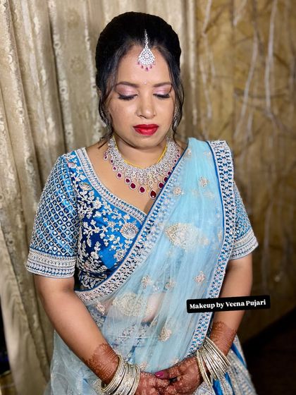 Veena Pujari - Bridal Makeup and Hairstyling Glamorous Reception Styles photo 11