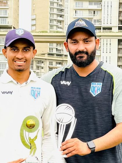 With one of the key players after our U-19 team won the all-India cash prize tournament.