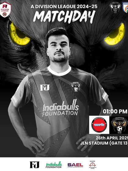 We are ready. A powerful match day graphic for our game against Bangadarshan FA, featuring our iconic eagle eyes.