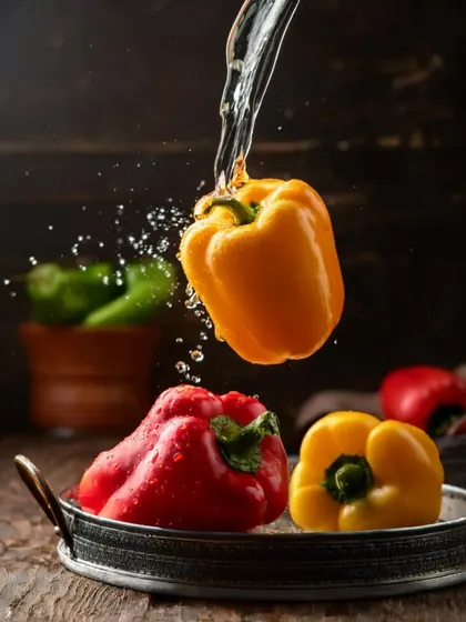 I love creating moments of magic that make you look twice. This levitating capsicum shot is all about capturing fresh ingredients in a dynamic, unexpected way, using a splash of water to add life and energy. It's perfect for brands that want to stand out.