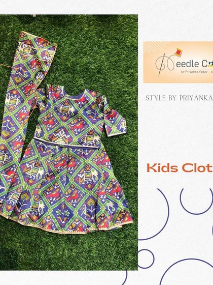 This vibrant printed peplum top and flared pants set is another example of comfortable ethnic wear. The traditional block print style is perfect for a casual festive look or a family get-together.