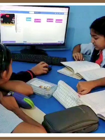 Our students use a combination of books and block based coding software to learn new concepts. This practical approach allows them to read about a theory and then immediately apply it in a digital environment.