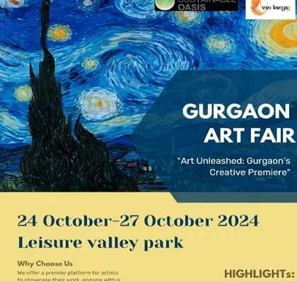 The official poster for the Gurgaon Art Fair. I always encourage art lovers to visit these fairs to find unique art at realistic prices.