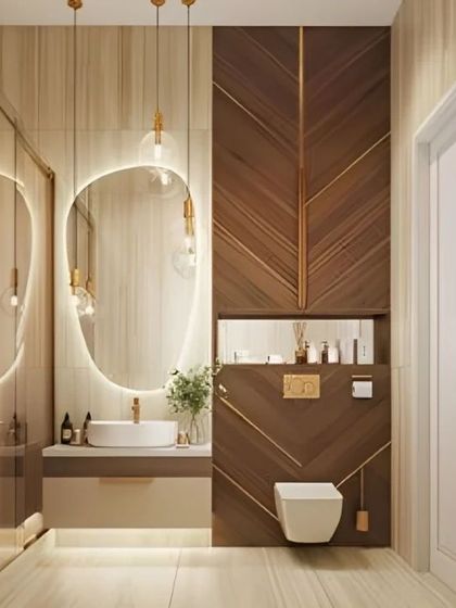 Dreaming in Colors & Textures - Modular Interiors & Room Renovation Stylish & Functional Bathrooms photo 10