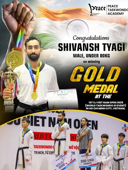 A proud moment as Shivansh Tyagi wins Gold for India at the 2025 Vietnam Open. His victory and the raising of our flag is what we strive for every single day.