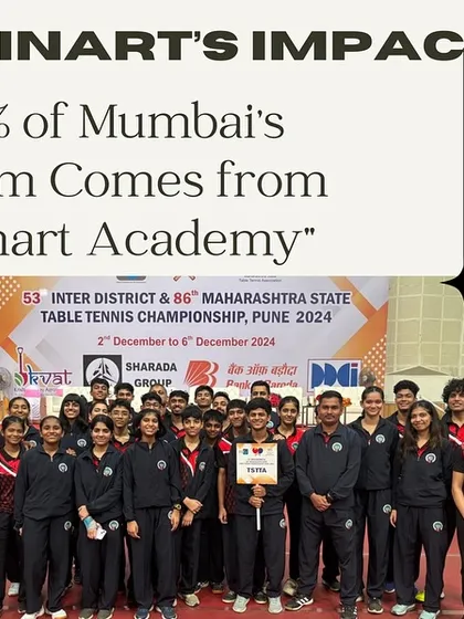 A powerful statement of our academy's impact. With 50% of Mumbai's team coming from Spinart, it shows the depth of talent we nurture for state-level competitions.