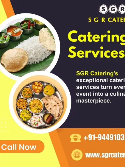 Our exceptional catering services turn every event into a culinary masterpiece. This collage shows both traditional banana leaf meals and plated thalis, showcasing our versatility.