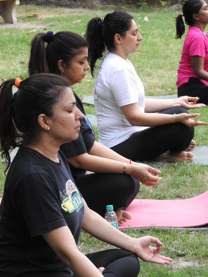 Taking our meditation practice outdoors. Connecting with the breath is even more powerful when surrounded by the calming sounds and fresh air of nature.