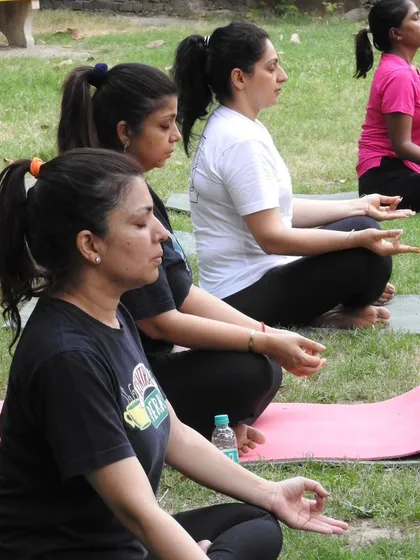 Taking our meditation practice outdoors. Connecting with the breath is even more powerful when surrounded by the calming sounds and fresh air of nature.