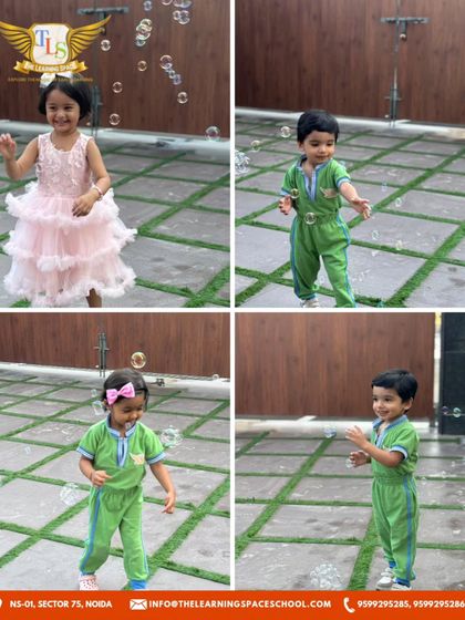 Chasing bubbles is a perfect morning activity. It encourages movement, visual tracking, and brings out the purest smiles and giggles.