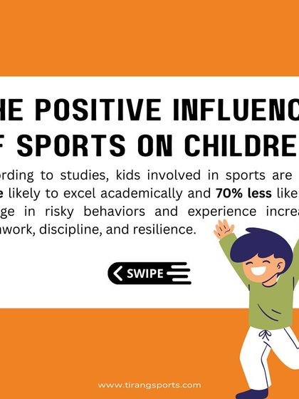 Did you know that kids in sports are 80% more likely to excel academically? We believe in the power of sports to positively influence a child's development in all aspects of life.
