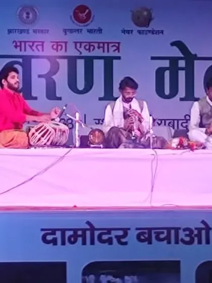 Playing at India's biggest Environment Fair in Ranchi with the shehnai maestros Pandit Sanjeev and Ashwani Shankar ji. The sound of the shehnai and tabla created a truly soulful ambiance.