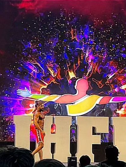 On the big stage at the Sheru Classic. Competing against the top athletes in India is a privilege and a test of my methods.