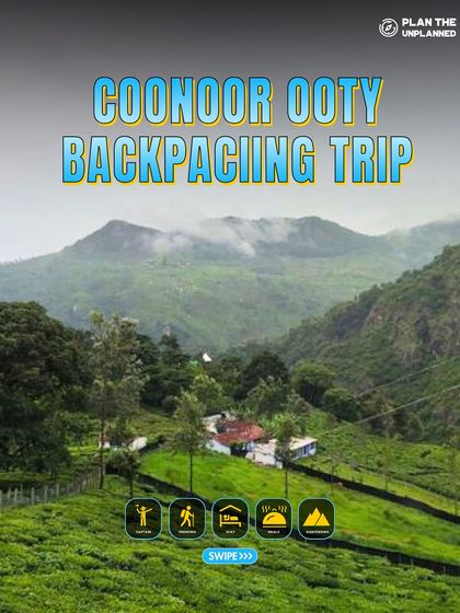 The stunning landscape of the Nilgiri hills, as seen on our Coonoor and Ooty backpacking trip.