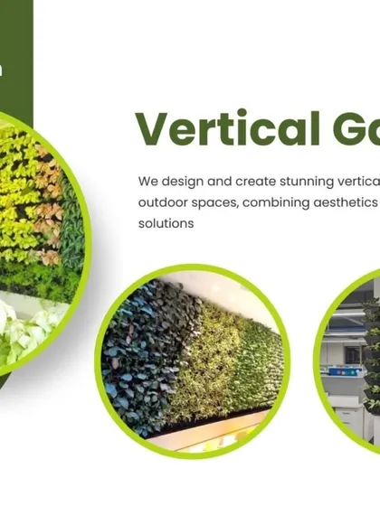 My vertical garden services are perfect for businesses looking to make a green statement in a small footprint. I design and install these for both indoor and outdoor commercial spaces.