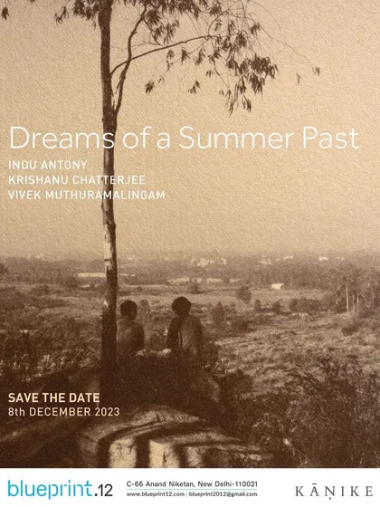 The announcement for our group show "Dreams of a Summer Past" in Delhi. The exhibition explored the theme of nostalgia through unique alternative photography processes like cyanotypes, gumoil, and albumen prints.