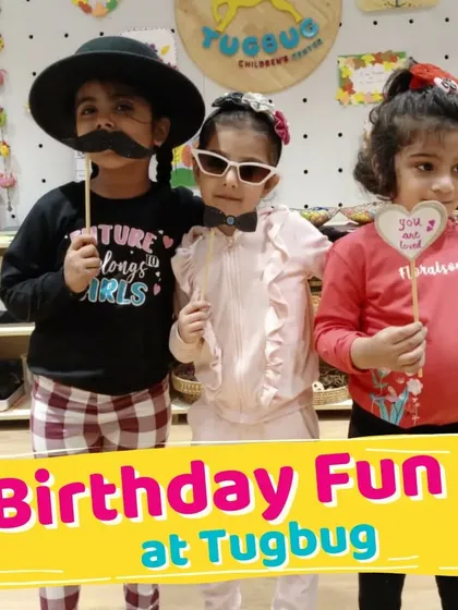 Dressing up and being silly is all part of the fun. We have plenty of props and costumes to spark imaginative play during our birthday celebrations.