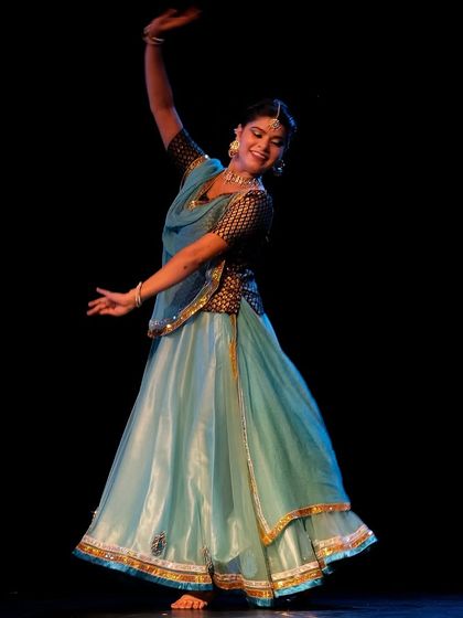 This beautiful capture from the Smriti Festival in Chennai shows the blend of 'rasa' (emotion) and rhythm. The goal is to create a performance that is both technically sound and emotionally resonant.