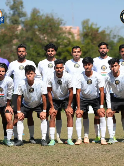 Our starting eleven, united and ready for battle. This is the team that fought for a thrilling 3-3 draw against Tarun Sangha.
