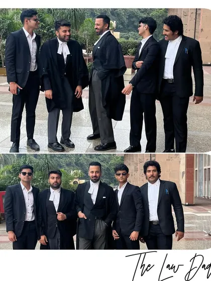 A team that works together, goes far together. Here we are at the Delhi High Court, a typical day of collaboration and shared purpose.