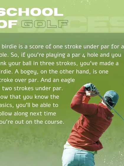 Don't know your birdie from your bogey? This quick guide explains common golf scoring terms like birdie, bogey, and eagle so you can follow the game like a pro.