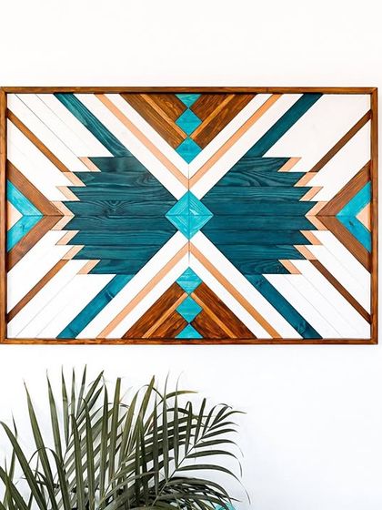 Best of Bharat - 3D & Sculptural Wall Art Colorful Boho & Aztec Mosaics photo 18