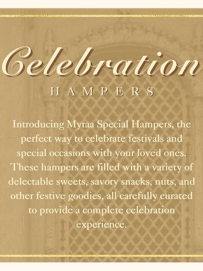 Introducing my special Celebration Hampers, perfect for all your special occasions. They are filled with a variety of delectable sweets, savory snacks, nuts, and other goodies.